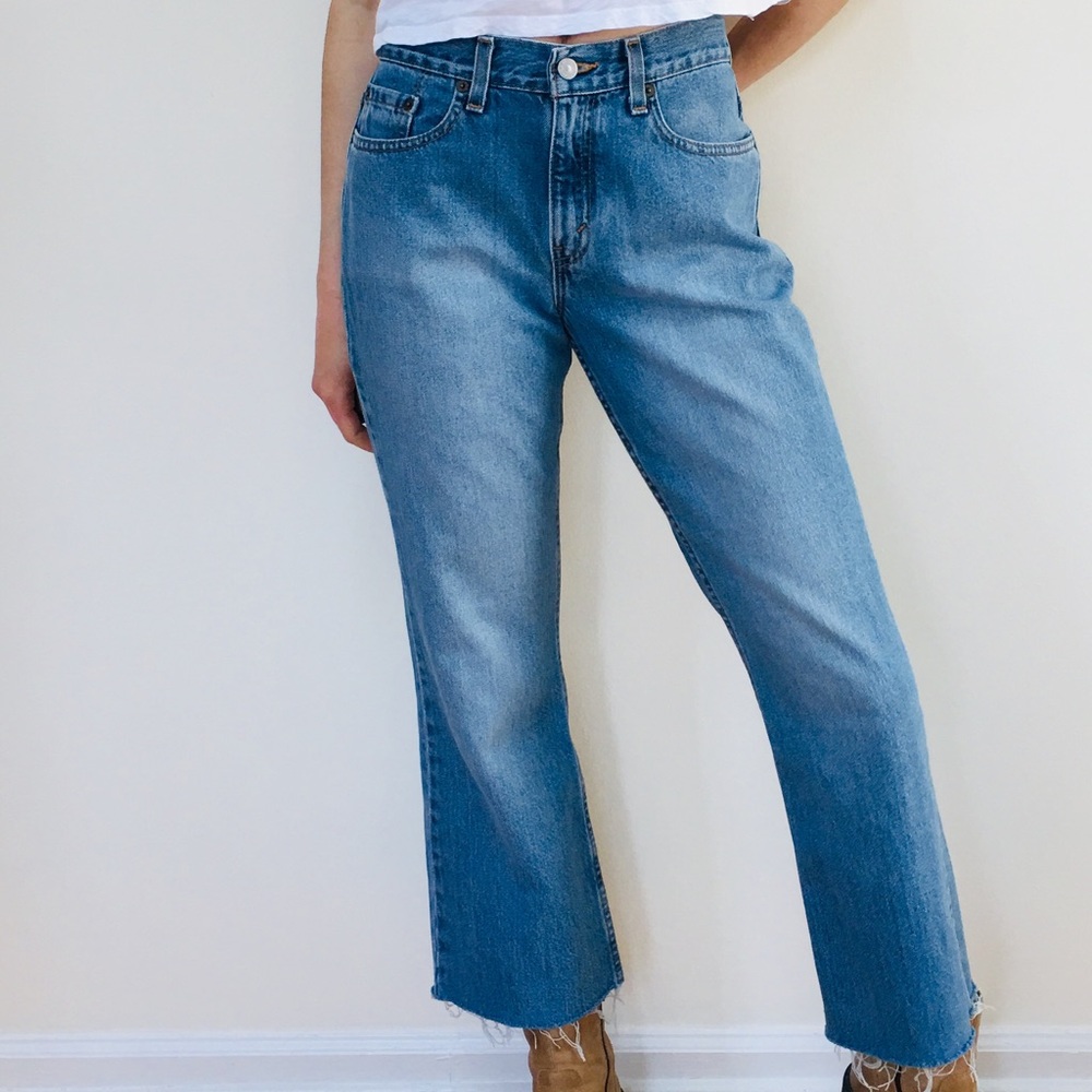 Levi's Cropped Boot Cut Flare Denim - image 1